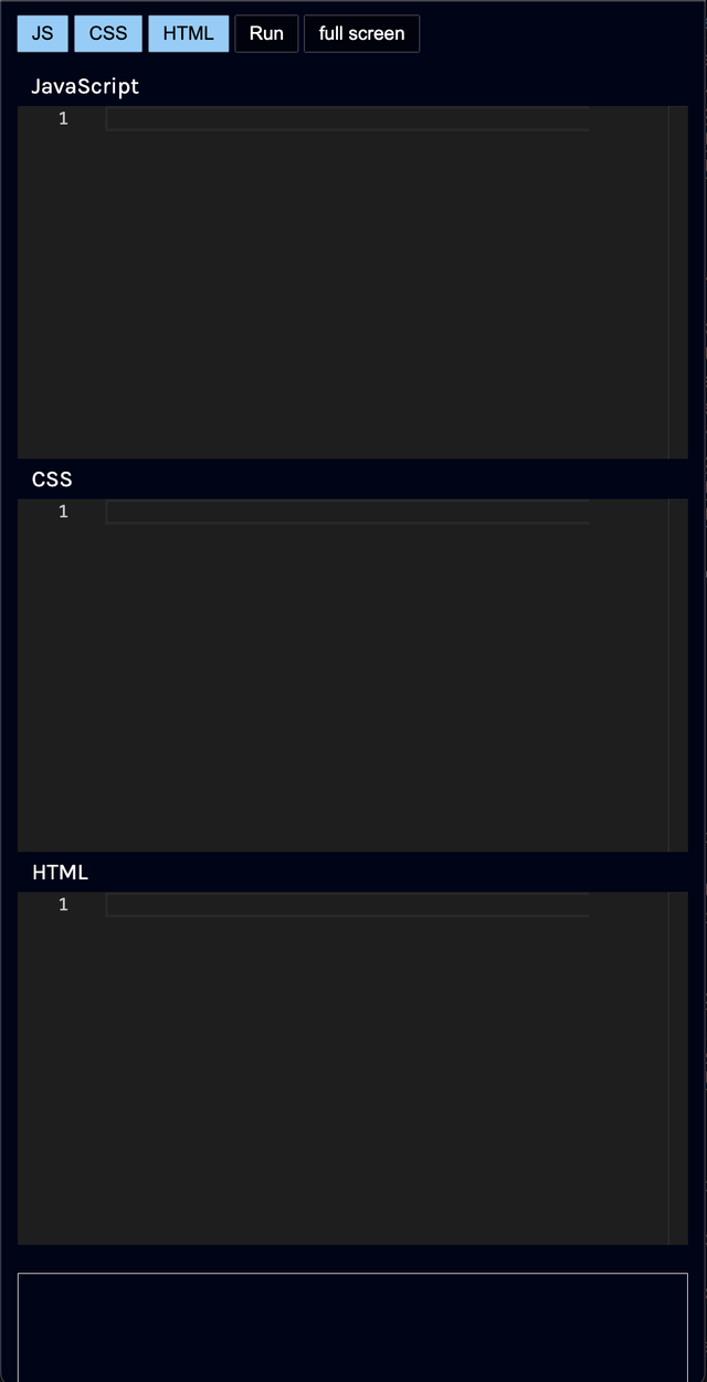 Interactive Code Playground